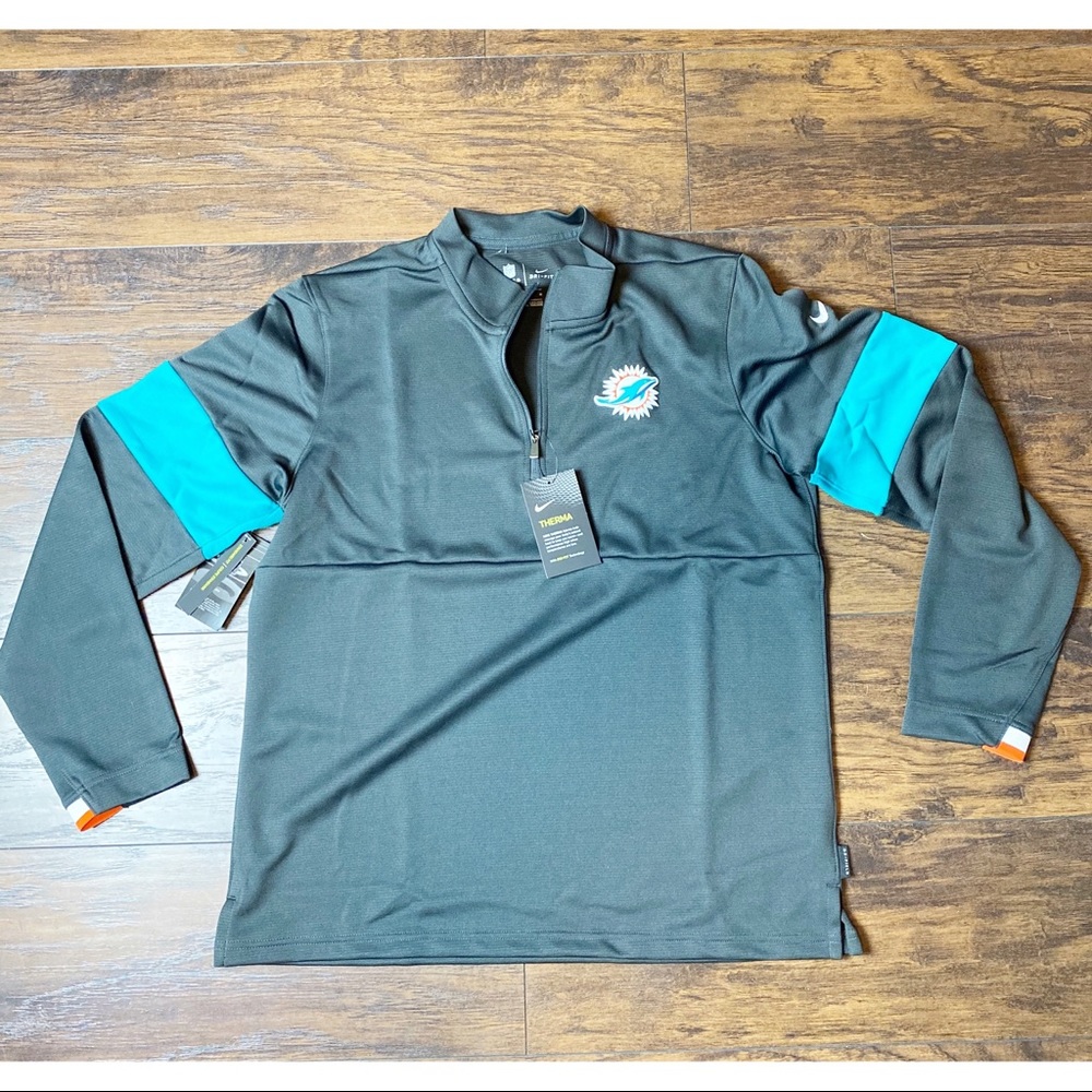 Miami Dolphins Nike Jacket Half Zip Collar